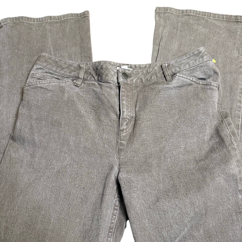 J. Jill Stretch Bootcut Denim Jeans, Brown, Women's Size 12 Petite